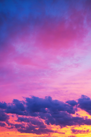 beautiful landscape with sky, clouds and sunrise. view  sunsetの写真素材
