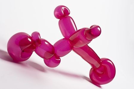 close up of a red balloon bikeの写真素材