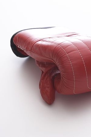 close up of a training boxing gloveの写真素材