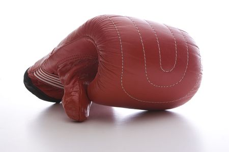 close up of a training boxing gloveの写真素材