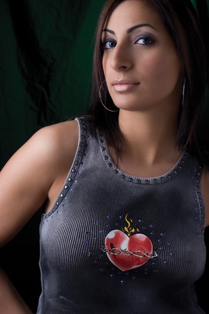 Twenty something fashion modelの写真素材