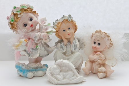 Angels on a tableの写真素材