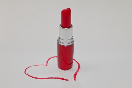 Red lipstickの写真素材