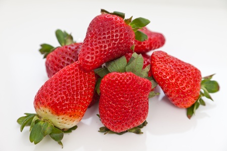 Ripe, red strawberryの写真素材