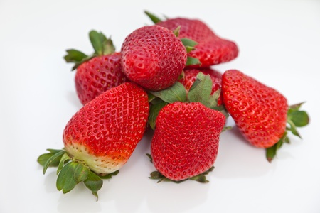 Ripe, red strawberryの写真素材