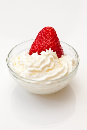 Strawberry with creamの写真素材