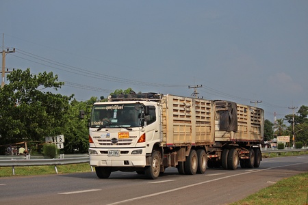UDONTHANI, THAILAND â JULY 11, 2018:  TRUCK,  a truck is running on highway,  in UDONTHANI province  THAILAND.のeditorial素材