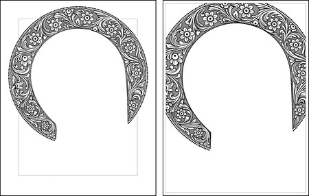 Nimbus3-4 outline vector graphics  Vector illustration, digital art のイラスト素材