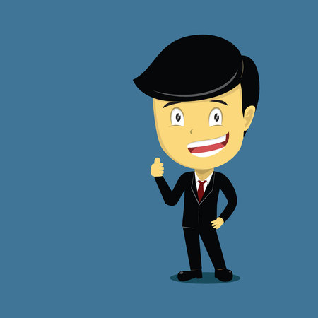 Businessman Standing Illustrationのイラスト素材