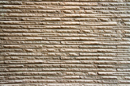 texture modern brickwall in earth toneの写真素材