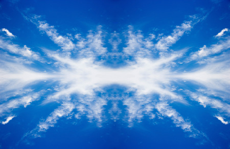 beautyful clouds on clear sky for backgroundの写真素材