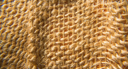 close up macroshot of brown rattan net backgroundの写真素材
