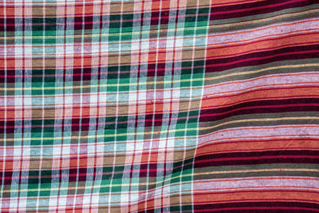 thai colour fabric pattern backgroundの写真素材