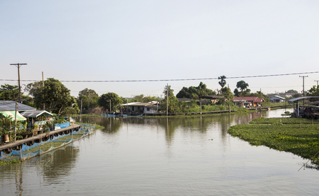 Home and residence life style of riverside western of Thailandの写真素材