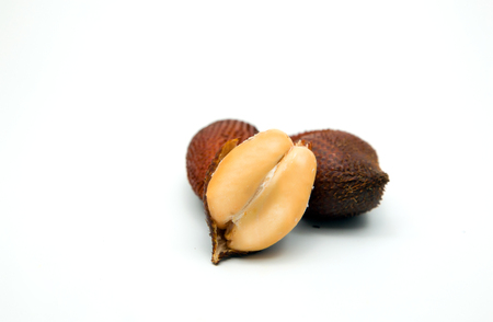 salacca fruite for good health on white isolate background. sala fruite is name salacca wallichiana hight vitamin fruite.の写真素材