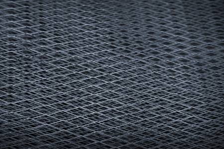 close up steel net in daimond shape for texture backgroundの写真素材
