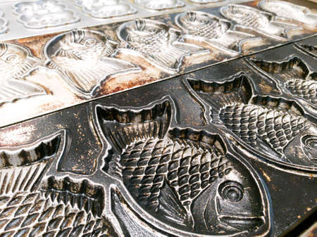 Hot iron plate for make snack with doughの素材