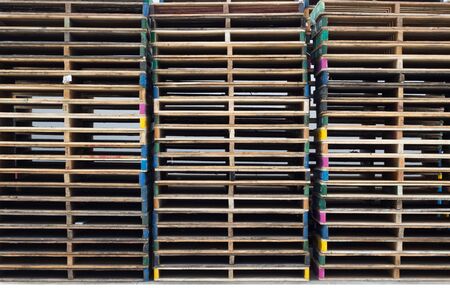 wood rack tool for support logistic cargo の写真素材