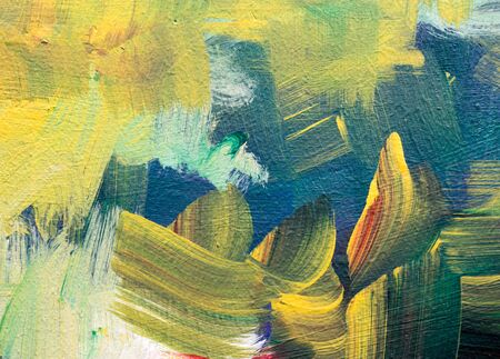multicolour oil painting with art  for abstract  cement texture background