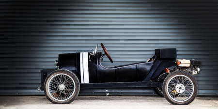 mini car vintage style from handmade like boy toy in retro styleの写真素材