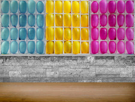 colorful balloon game for circus carnivalの写真素材