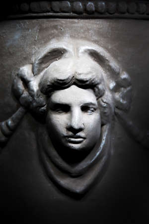 cement figure of angle in Roman style from bake cray factoryの写真素材