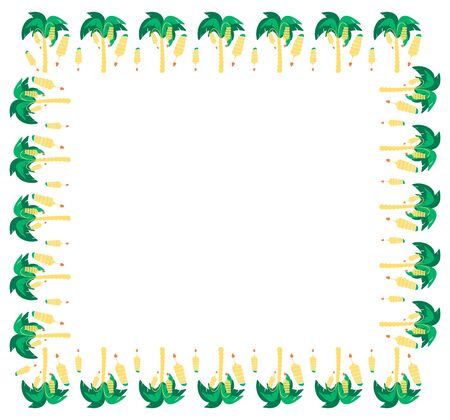 Square frame on white background. Vector.のイラスト素材