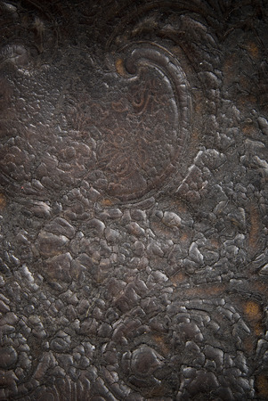 Vintage brown  leather texture closeup .の写真素材