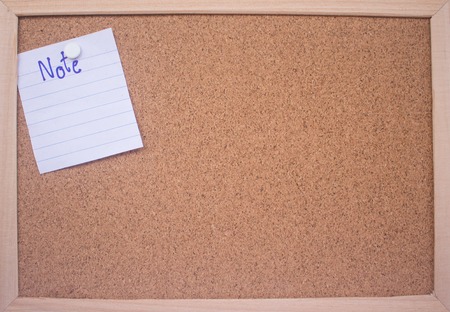 Wooden board for memoの写真素材