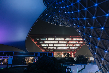 Outside city buildingのeditorial素材