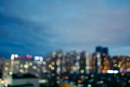 The cityscape of the nightの写真素材