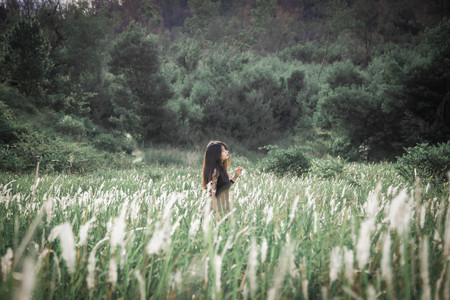Beautiful women enjoy the naturalの写真素材
