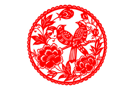 Auspicious paper cut patternsのイラスト素材