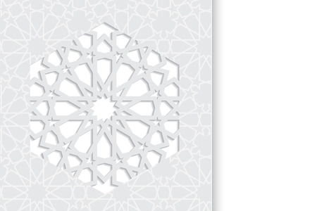 Plain Islamic greeting card.のイラスト素材