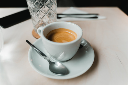 Fresh cup of espresso