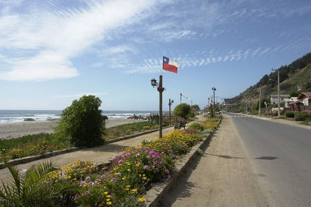            Coastal Avenue in chile                    の写真素材