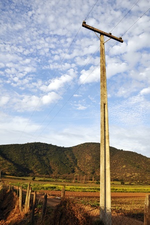 rural landscape, post electroの写真素材