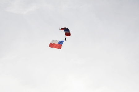 Skydiving  Chileの写真素材
