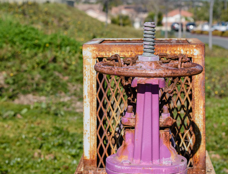 Recycled water valves for irrigationの写真素材