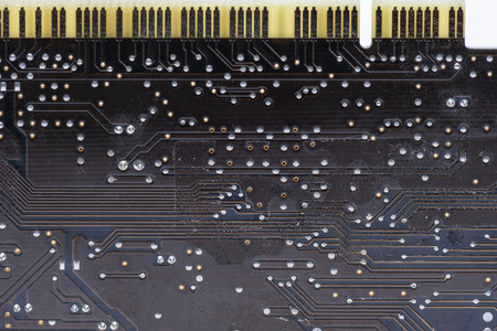 Old desktop computer sound cardの写真素材