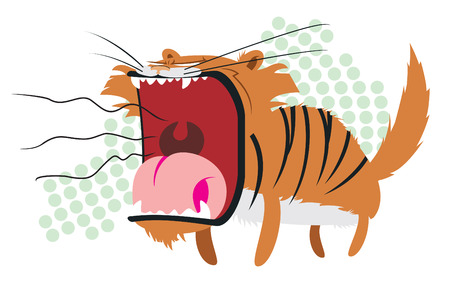 Angry tigerのイラスト素材