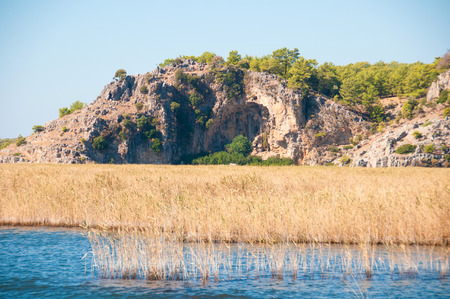 Turkey, mountains near the riverの写真素材
