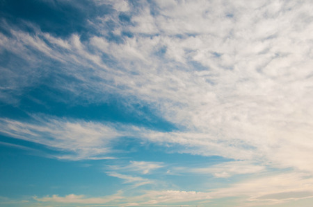Heaven  - blue sky, beautiful white clouds, sunshine