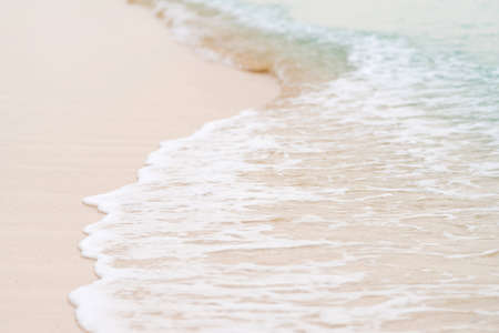 Close-up of the Caribbean coast, paradise white sand and blue sea of the Dominican Republic. high quality photoの写真素材