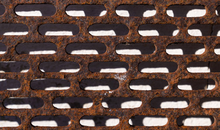 old metal rusty grid background full frame. high quality photo