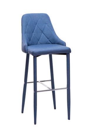 White modern chair. Isolated on white background with clipping path.の写真素材