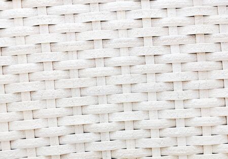 weave basket white color, pattern textureの写真素材