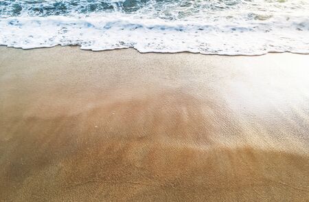 Sand and sea, space for text