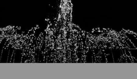 water splash isolated on black background, waterfall isolatedの写真素材