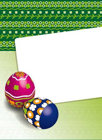 Easter greeting card editable illustrationのイラスト素材